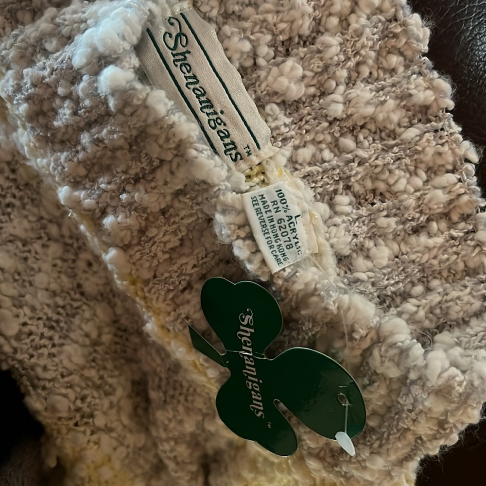 NWT SHENANIGANS / mock neck striped sweater / L - Picture 3 of 3